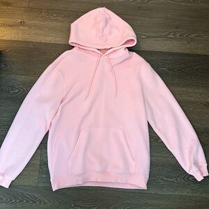 Pink plain hoodie